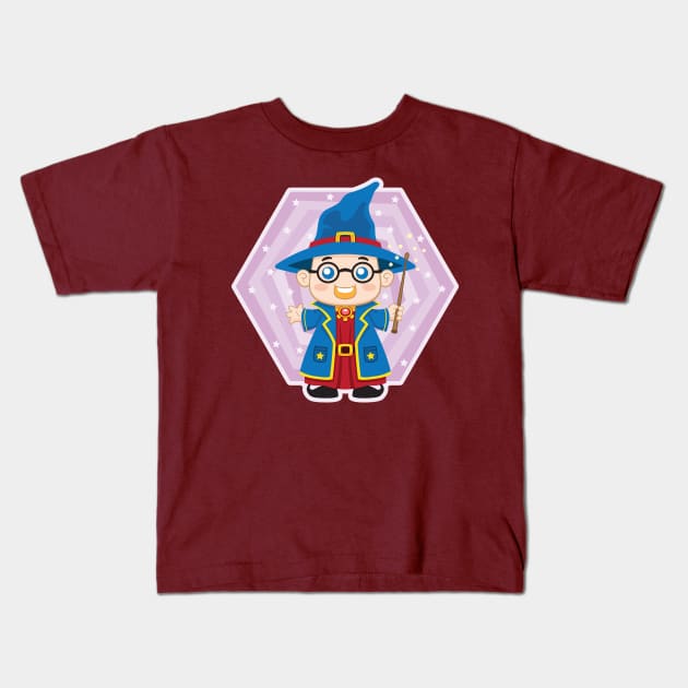 Wizard Kid Kids T-Shirt by EnriqueV242